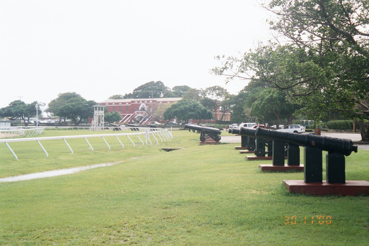 Historic cannon collection in the Garrison
